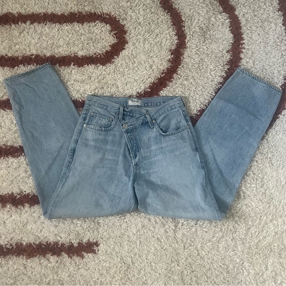 Agolde Criss Cross Upsized Denim Jeans 26/2 - Picture 4 of 14